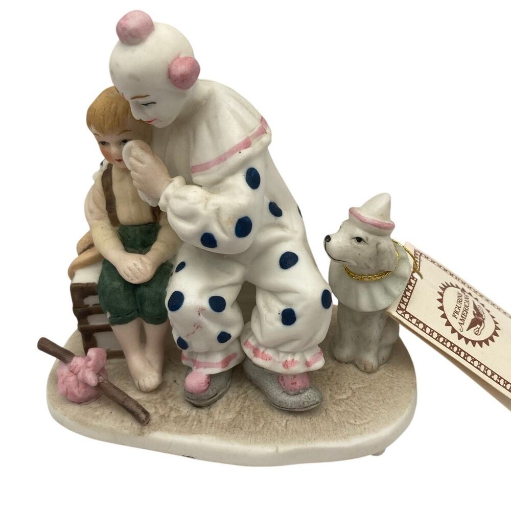 Norman Rockwell Inspired THE RUNAWAY Figurine Americana w/ Stand & Certificate